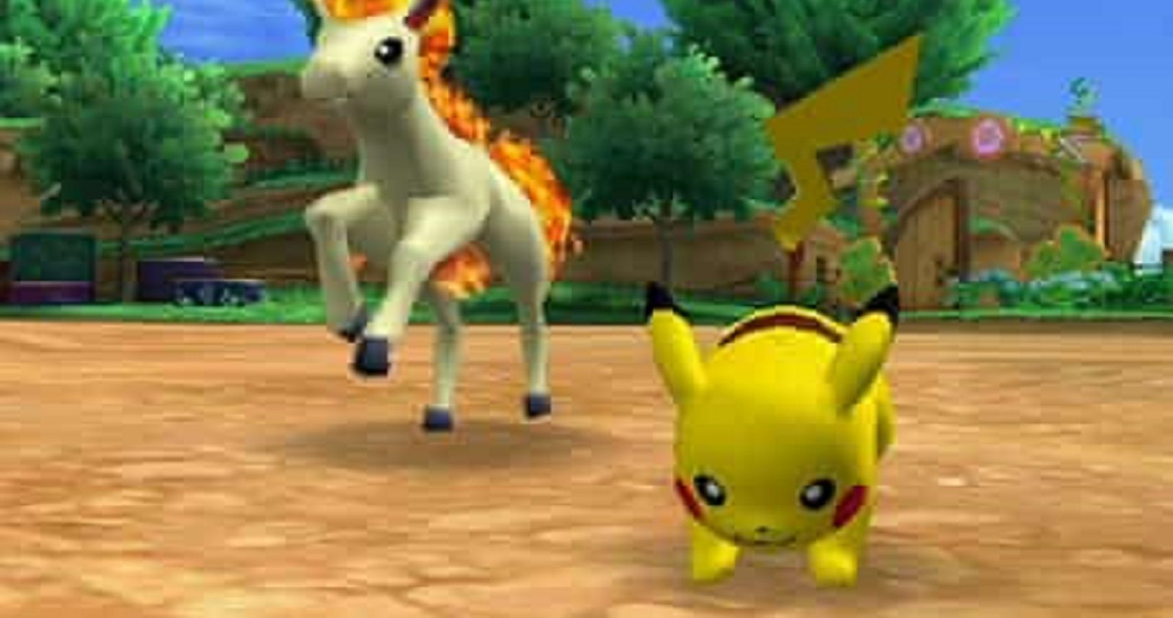 Ponyta and Pikachu in PokePark Wii