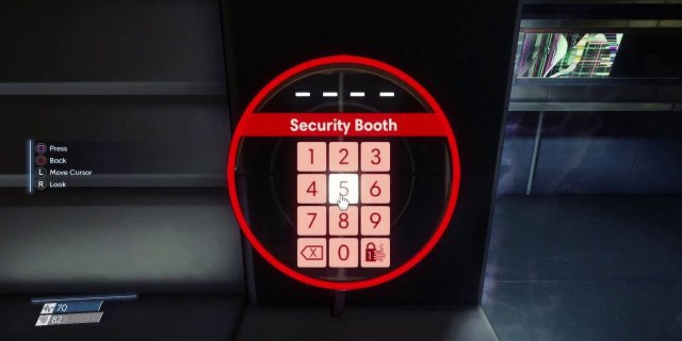 Prey security booth key code panel
