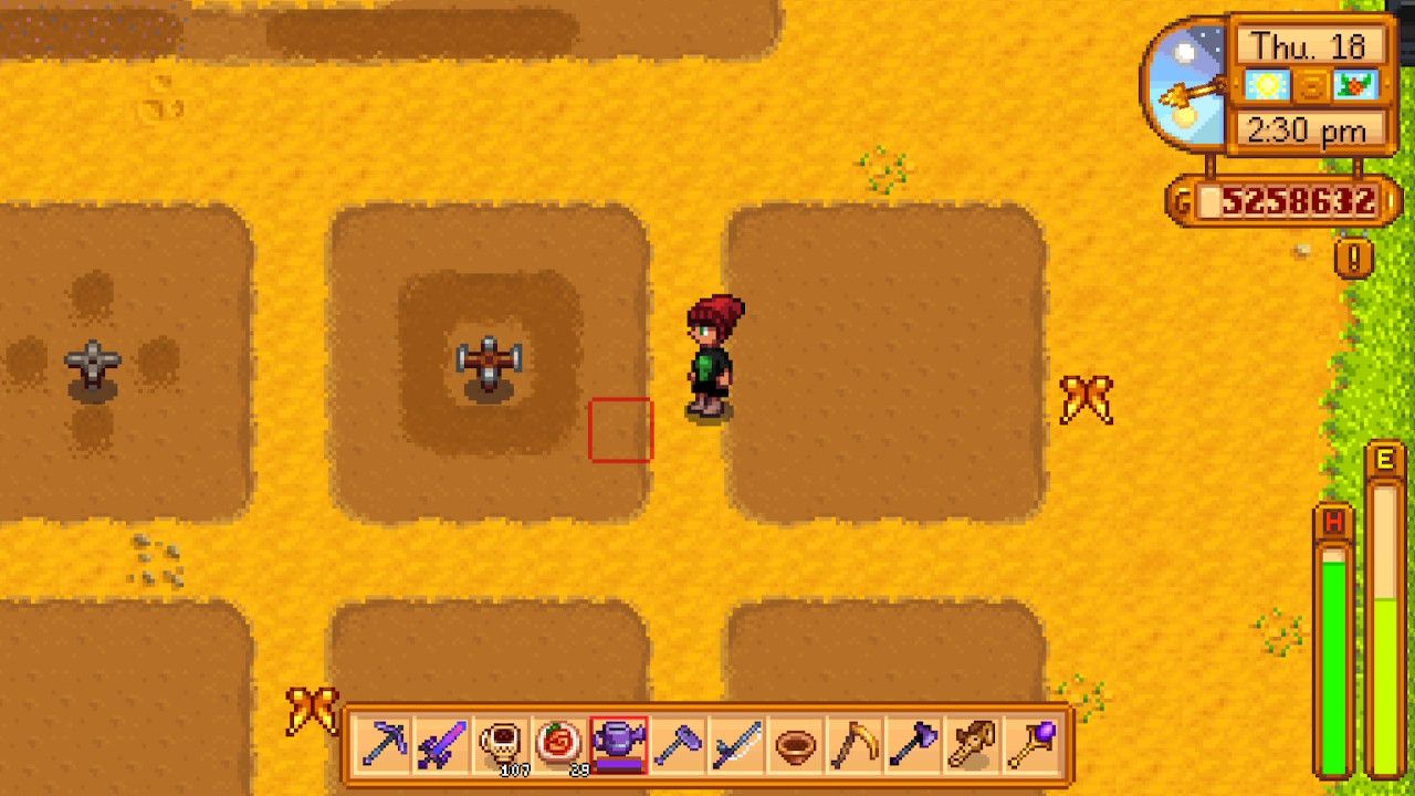 stardew valley's quality sprinkler and how much it covers