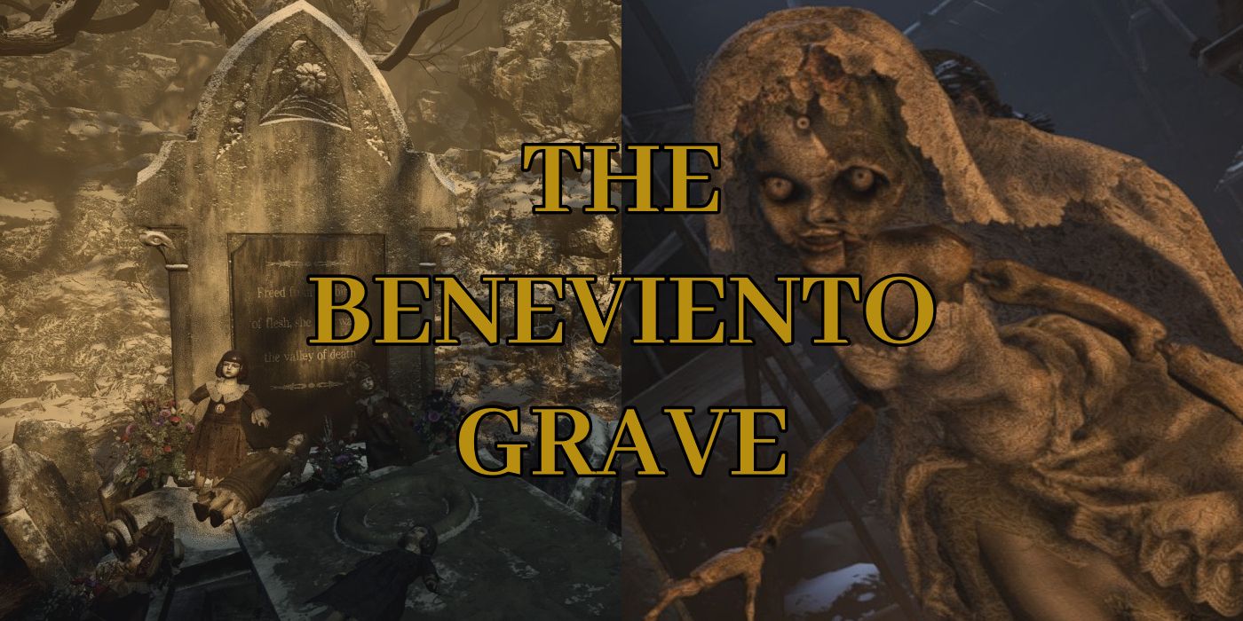 resident evil village beneviento grave and angie doll