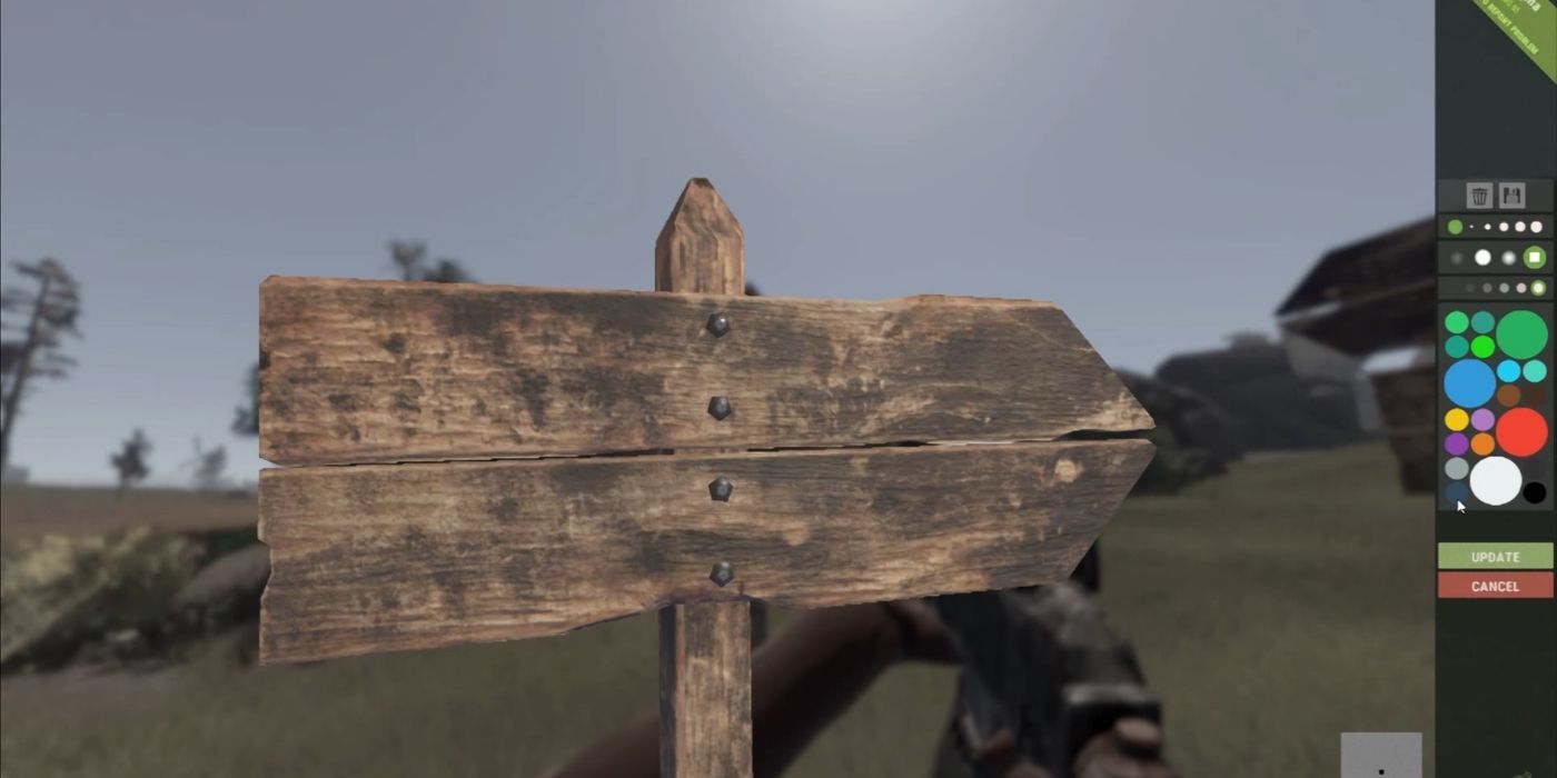 Rust: A signpost being edited