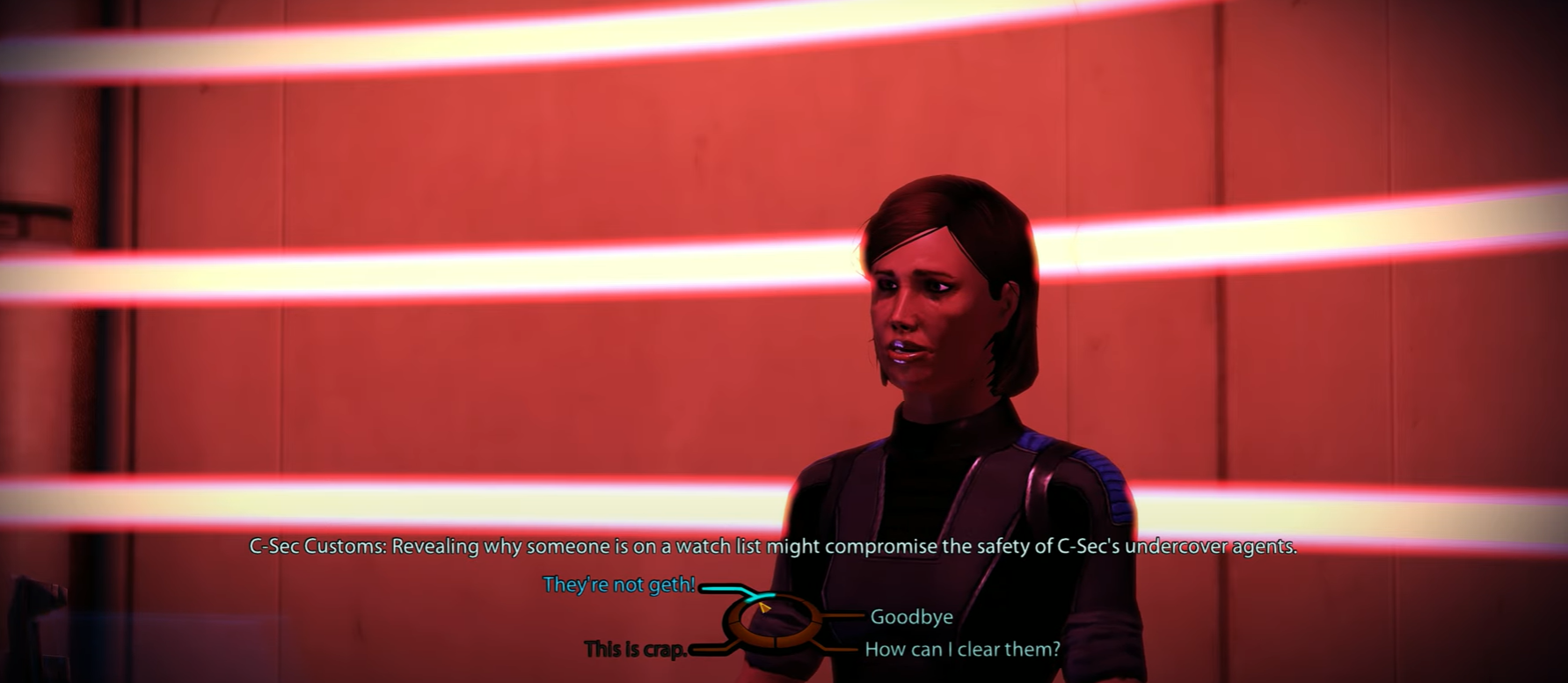 Mass Effect C Sec Customs officer