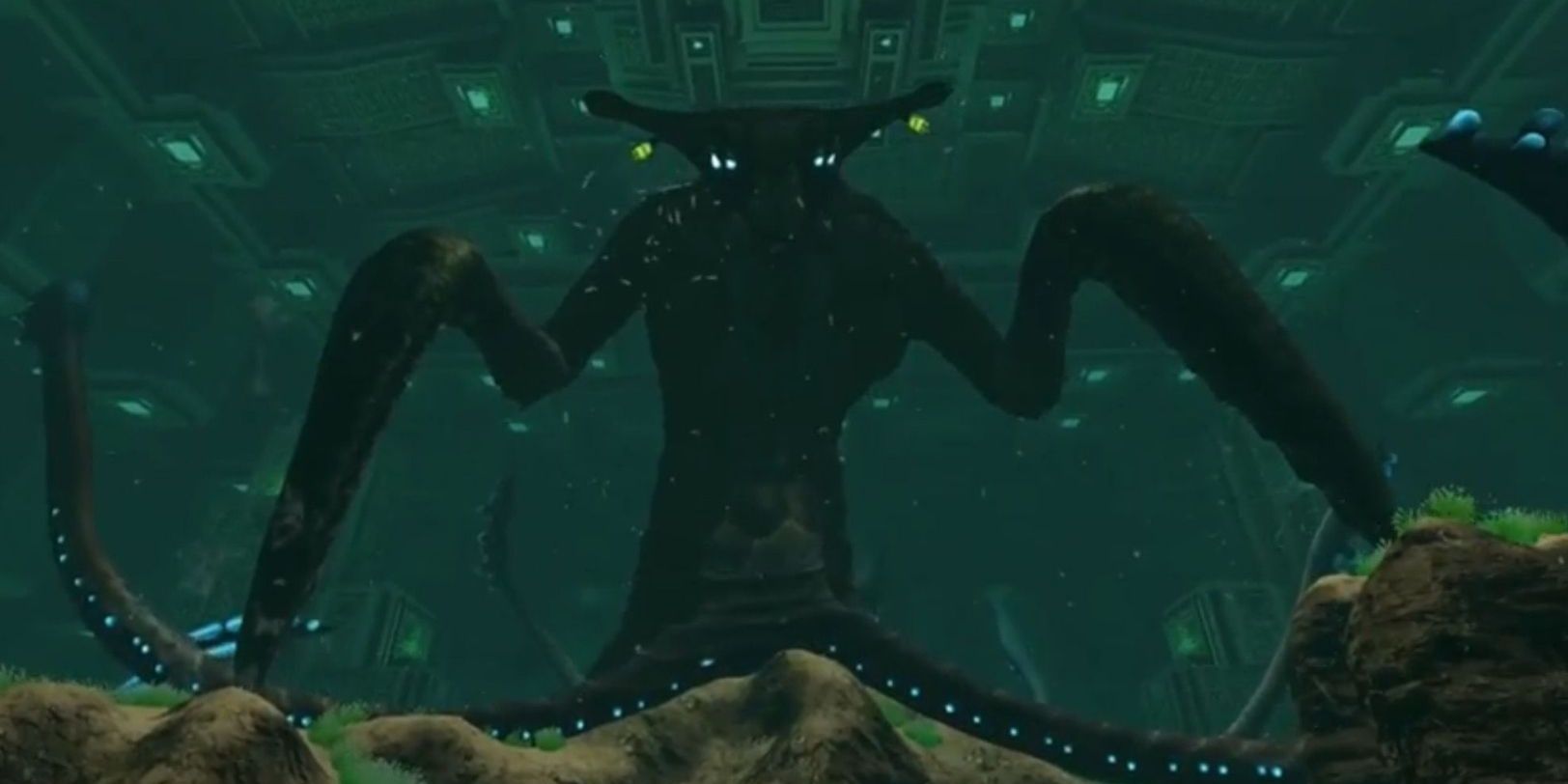 Sea Emperor resting animation, within the Primary Containment Facility