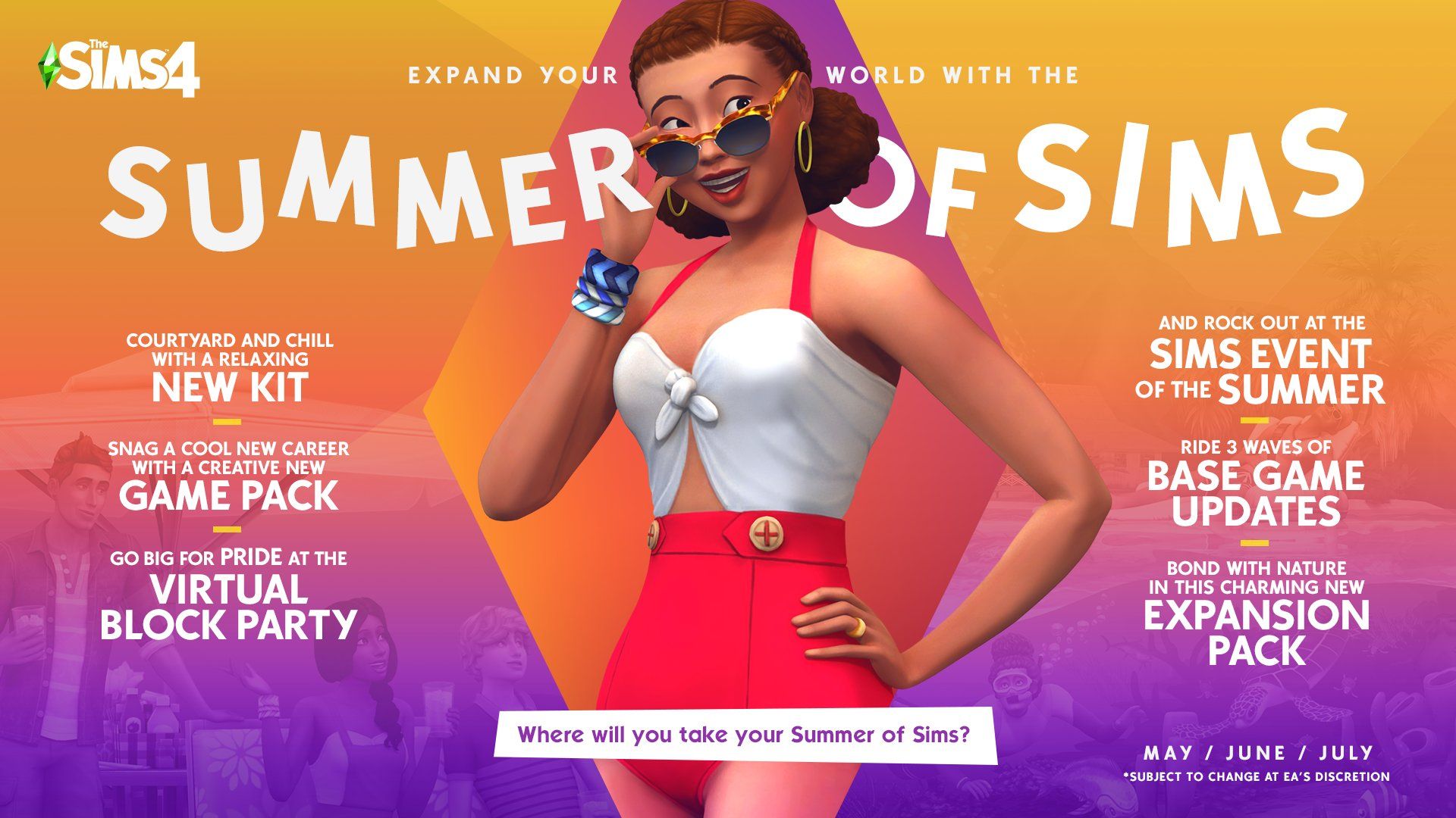 Sims 4 summer of sims roqadmap