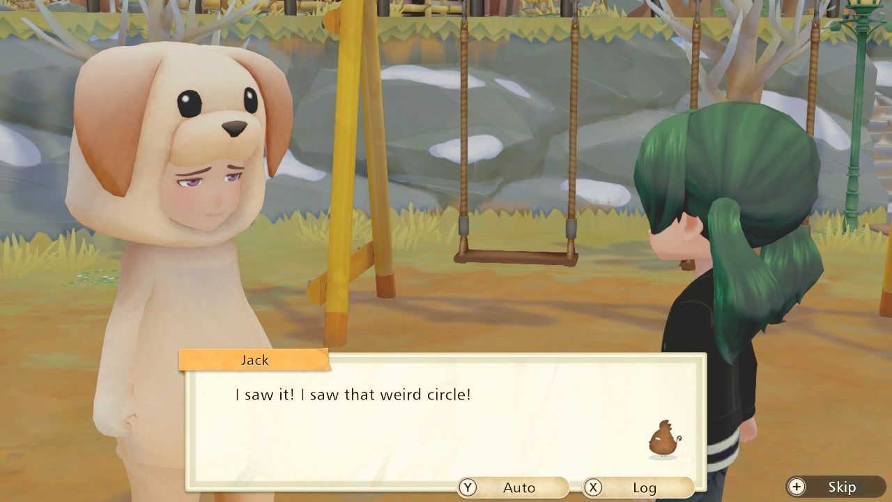 Story of Seasons Pioneers of Olive Town Mystery Files Jack talking about the circle