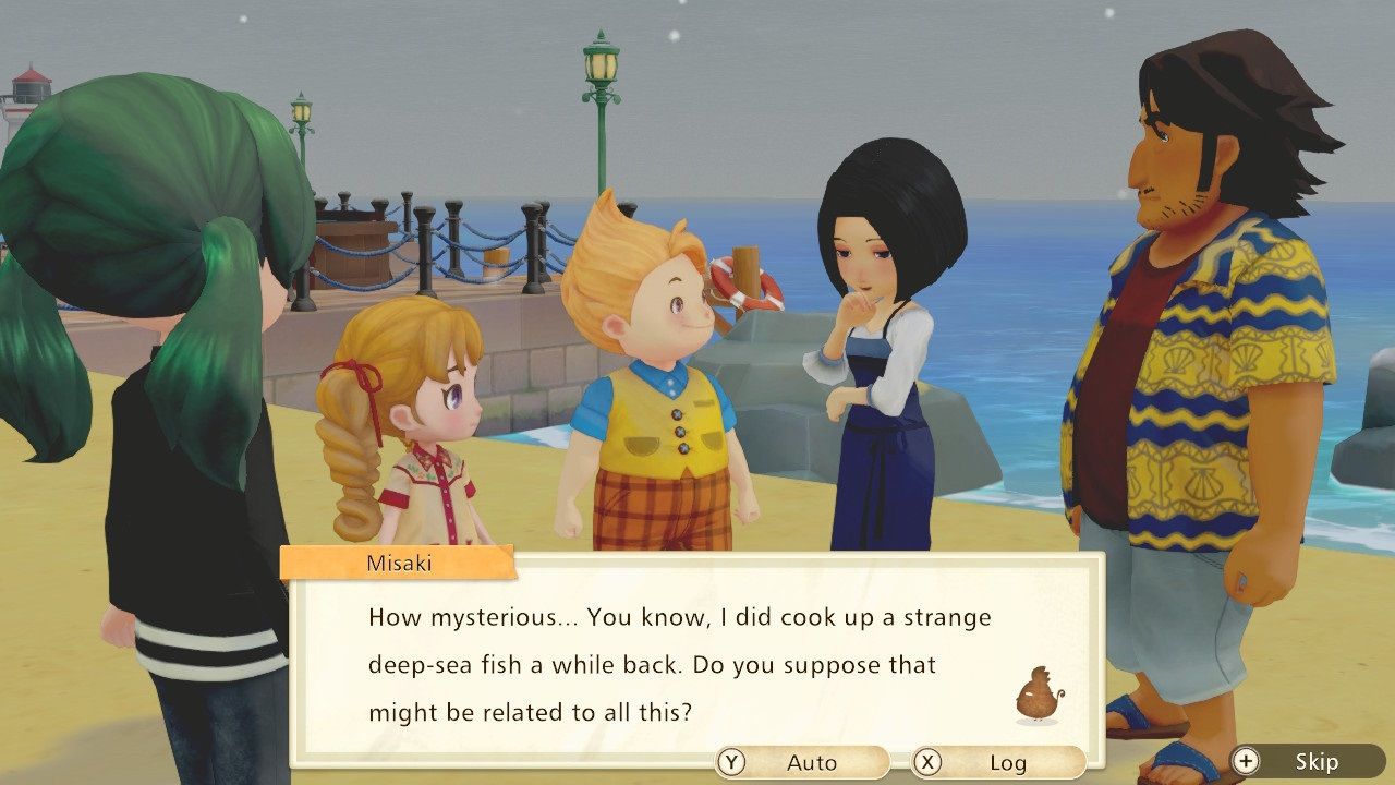 Story of Seasons Pioneers of Olive Town Mystery Files Misaki saying she cooked a deep sea fish