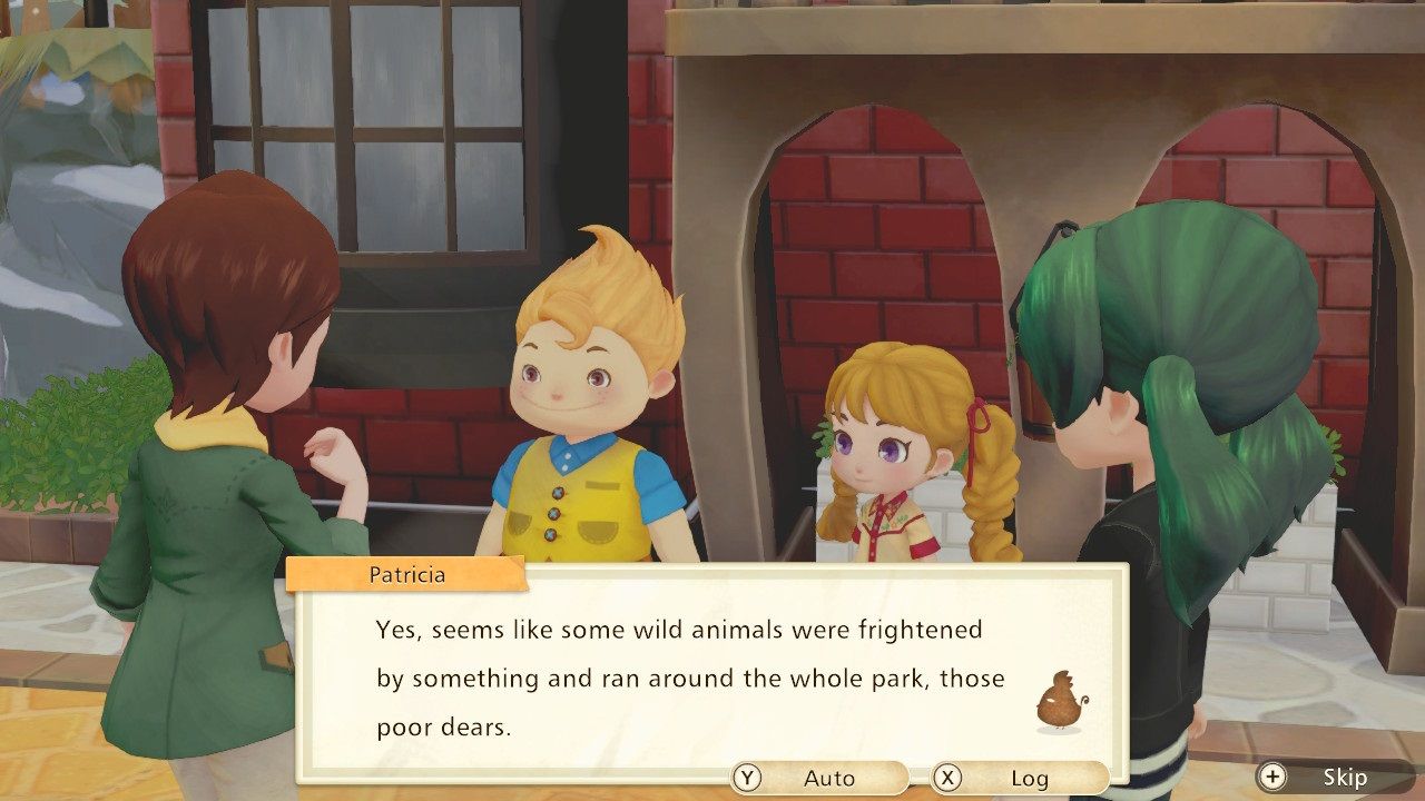 Story of Seasons Pioneers of Olive Town Mystery Files Patricia explaining the circle