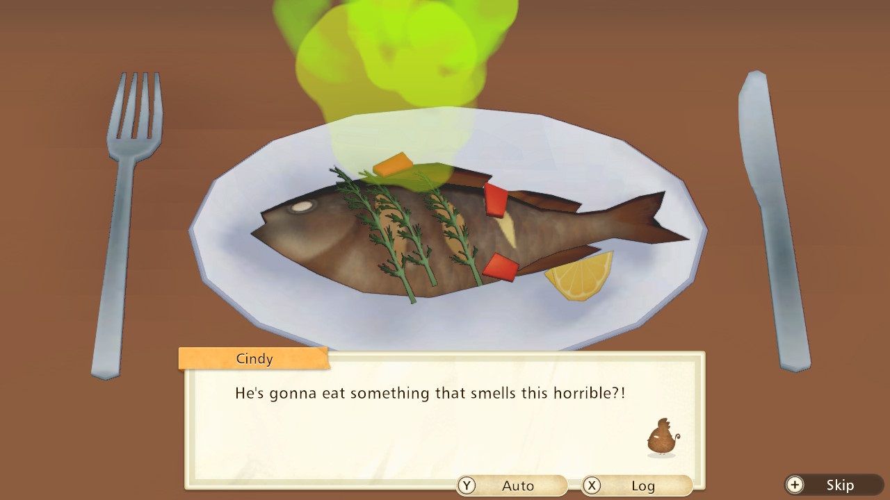 Story of Seasons Pioneers of Olive Town Mystery Files smelly fish dish