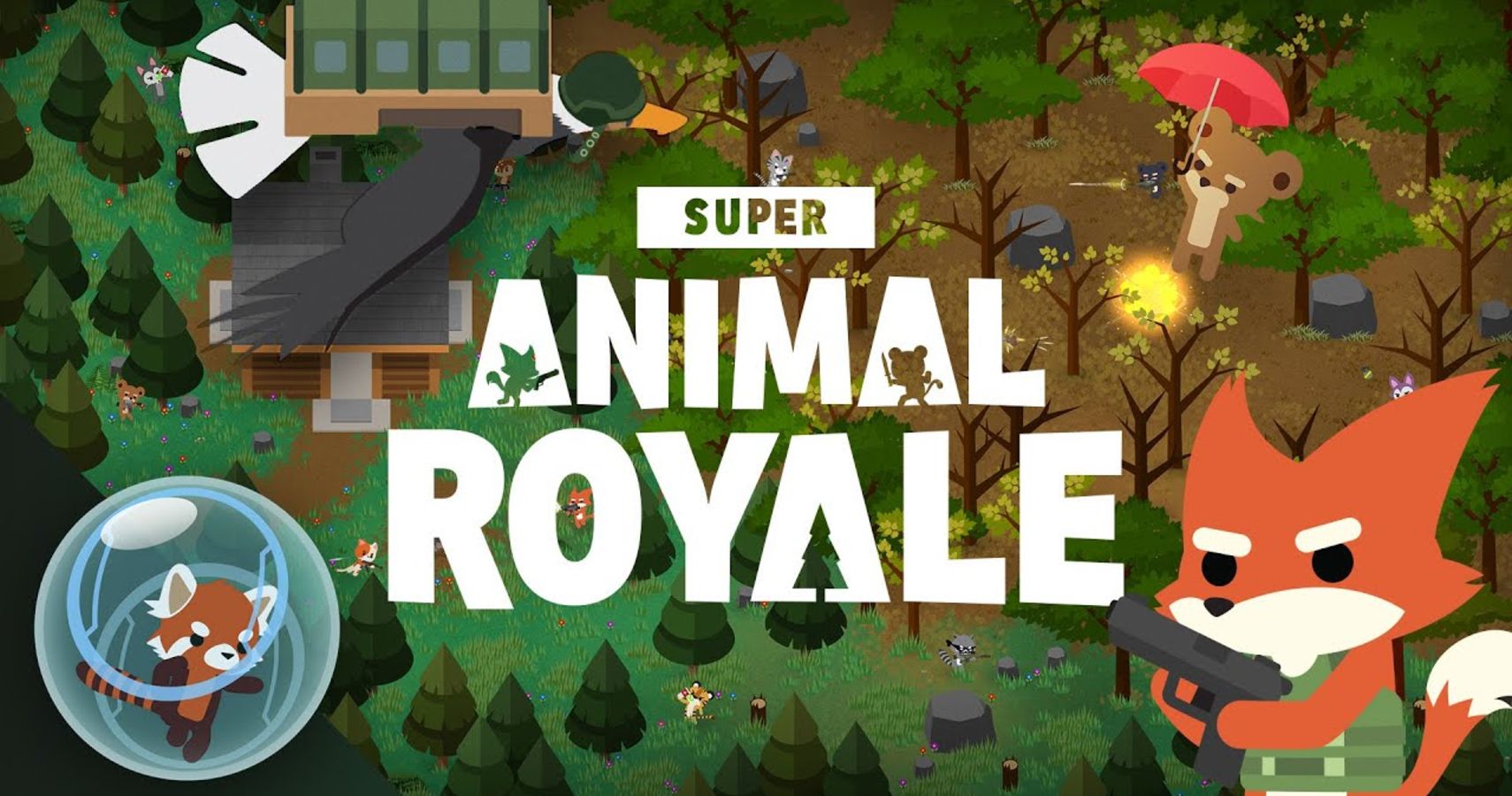 Official Art of the battle royale game Super Animal Royale