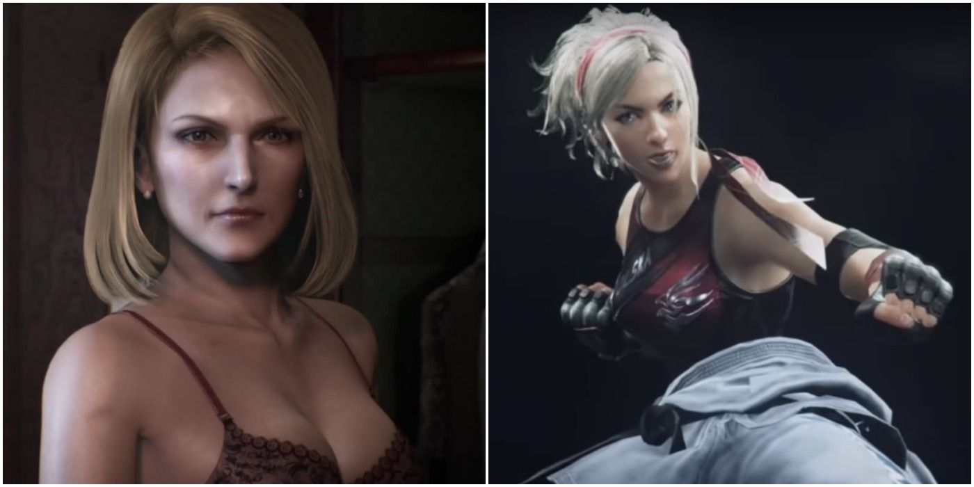 side by side comparison of Svetlana from Resident Evil Damnation and Lidia from Tekken 7
