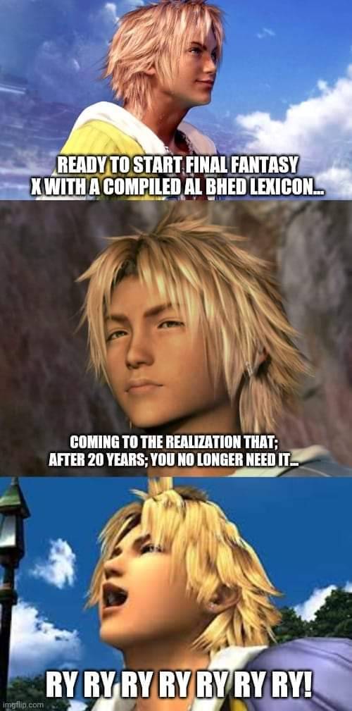 Final Fantasy X 10 Tidus Memes That Will Leave You Laughing Awkwardly Final Fantasy X 10 Tidus Memes That Will Leave You Laughing Awkwardly