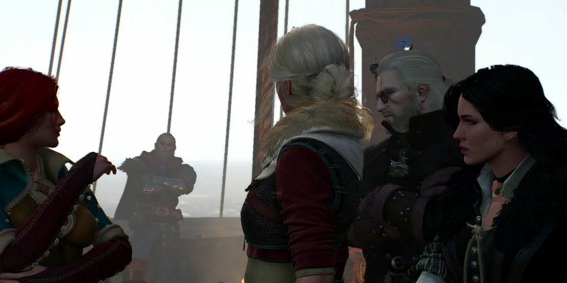 Triss Yennifer Geralt Ciri Witcher 3 Screenshot