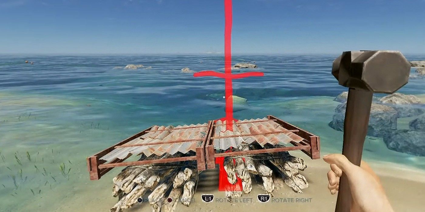 stranded deep building a raft with a hammer