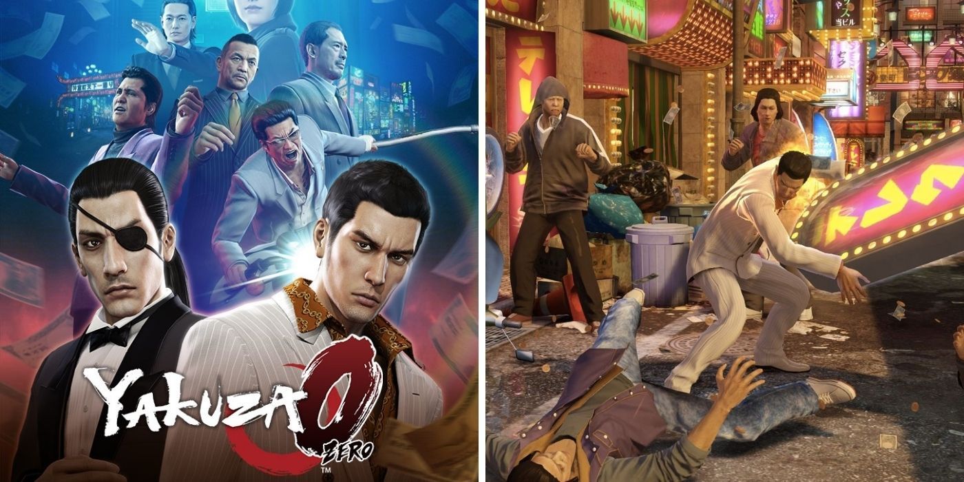 Yakuza 0 Cover Art and Combat Gameplay In Street