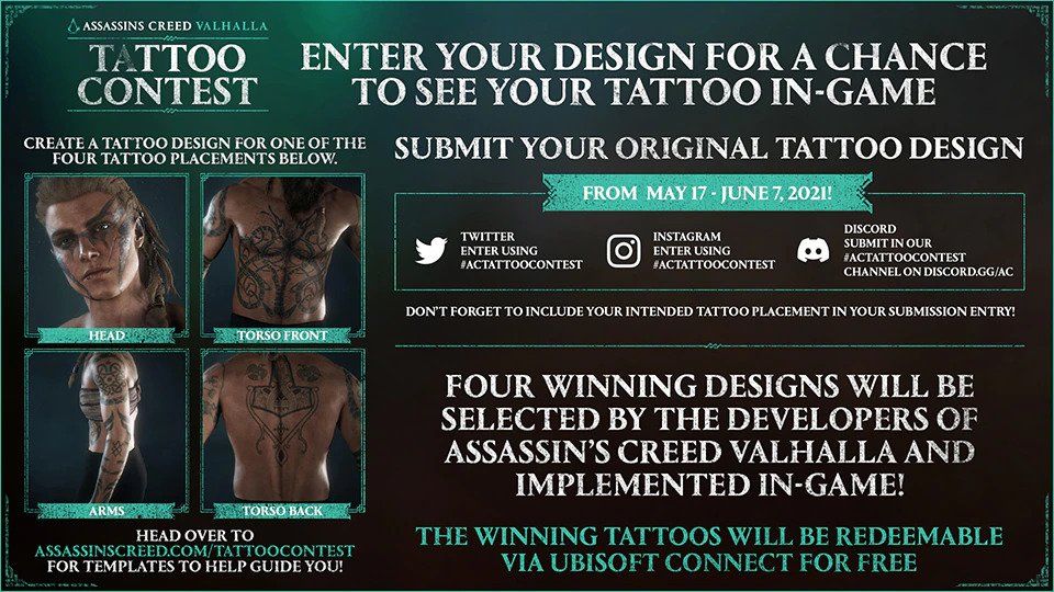 ac valhalla tattoo contest