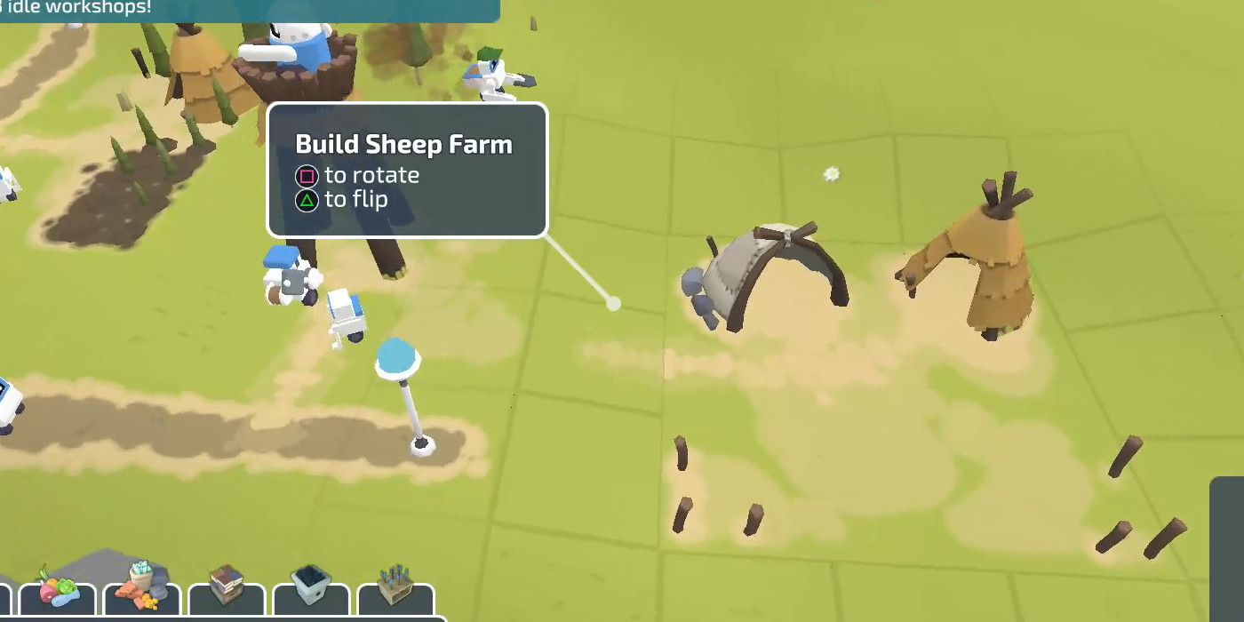 a sheep farm about to be constructed