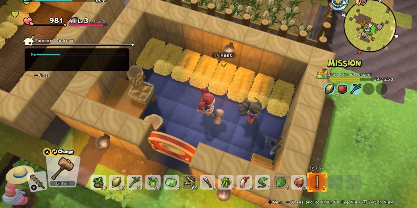 Communal bedroom in Dragon Quest Builders 2