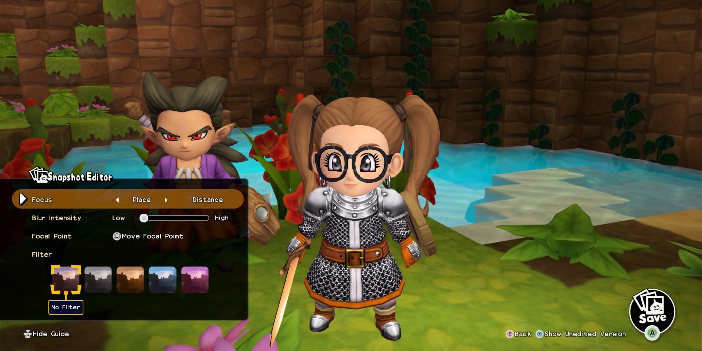 Editing photos in Dragon Quest Builders 2