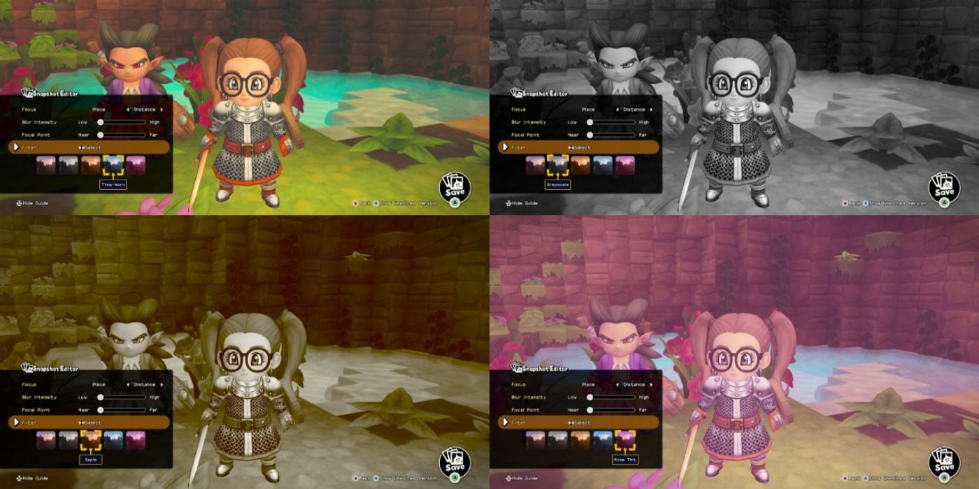 Filters in Dragon Quest Builders 2