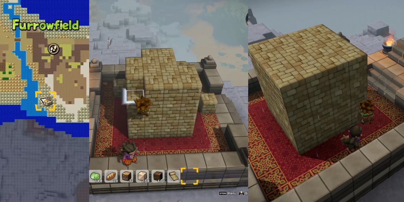 Furrowfield Mountaintop puzzle in Dragon Quest Builders 2