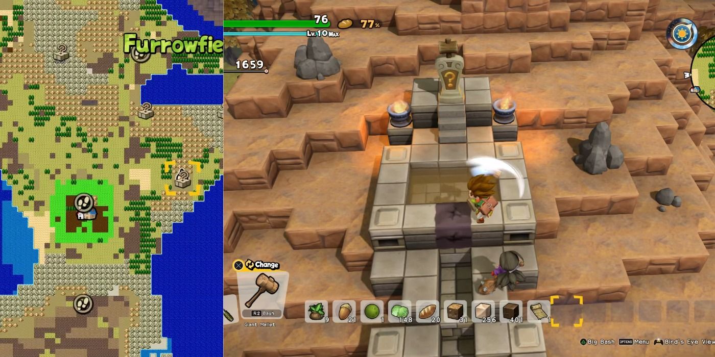 Water puzzle in Furrowfield in Dragon Quest Builders 2