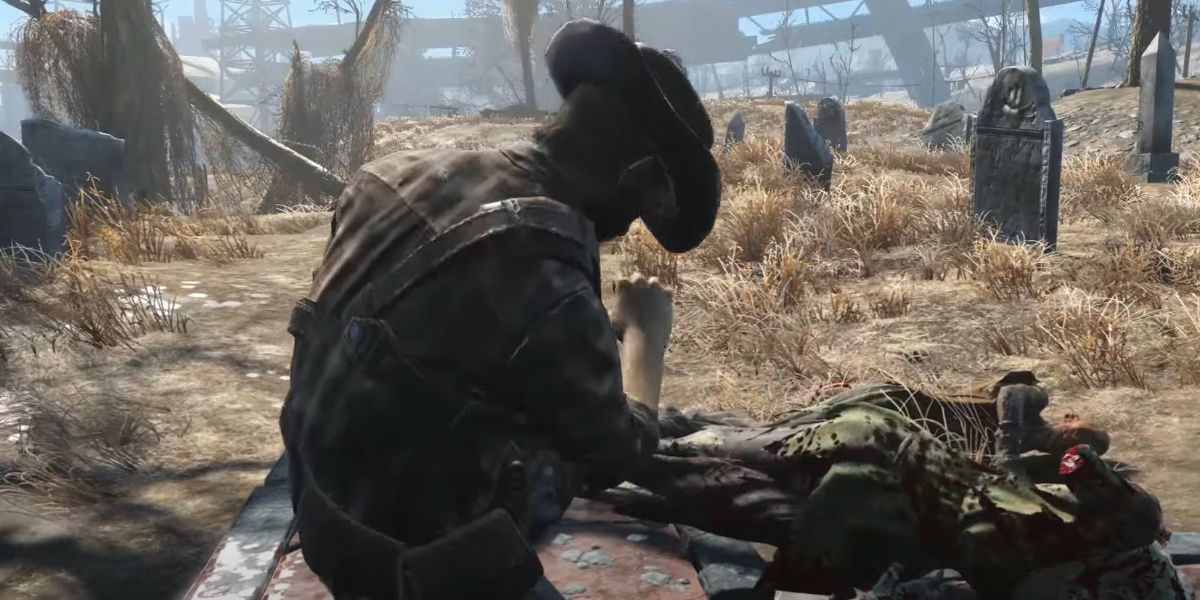 fallout 4, cannibal character outside