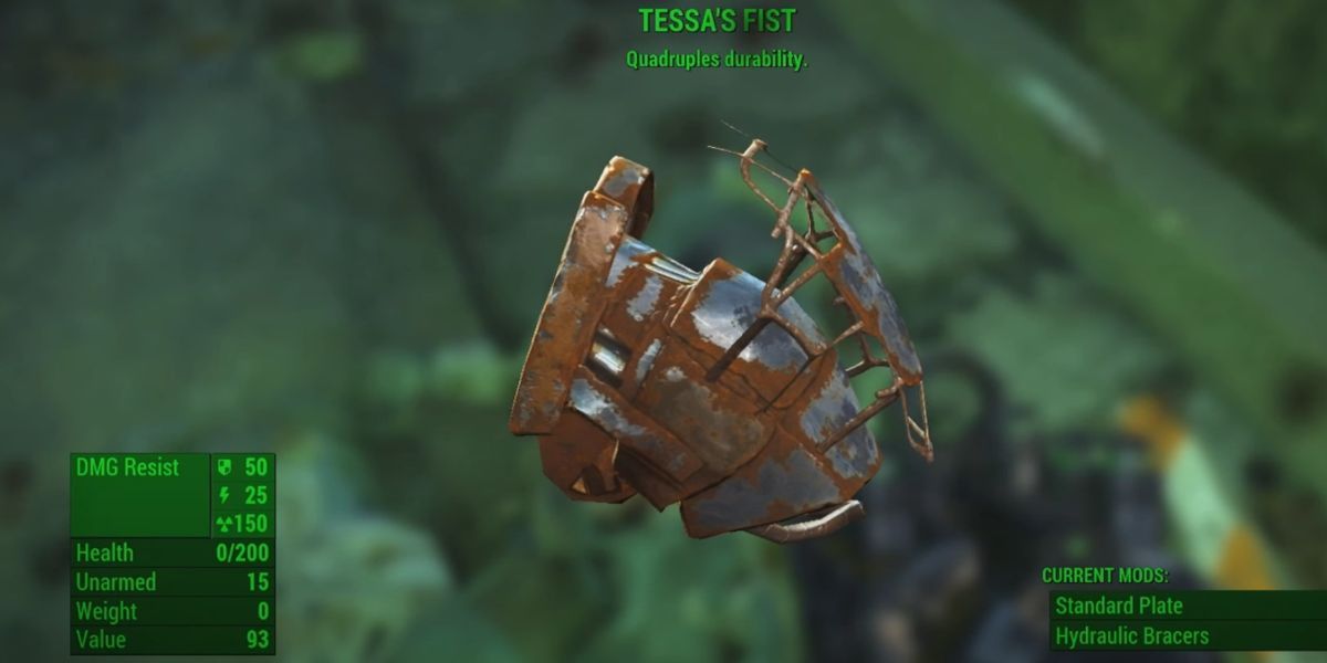 fallout 4, tessa's fist power armor piece