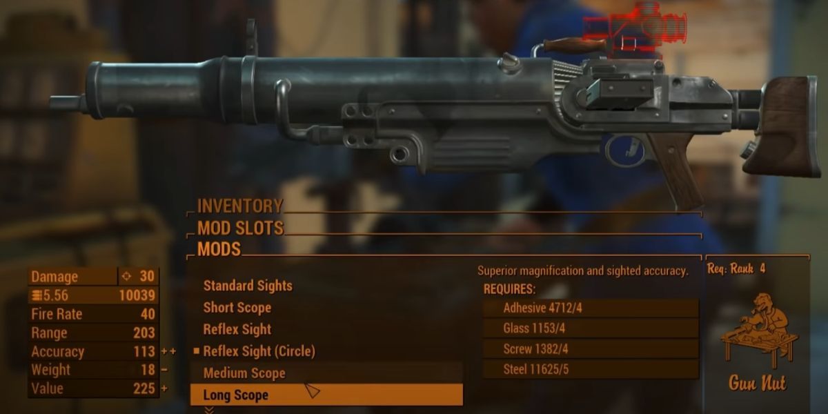 assault rifle with a scope, fallout 76