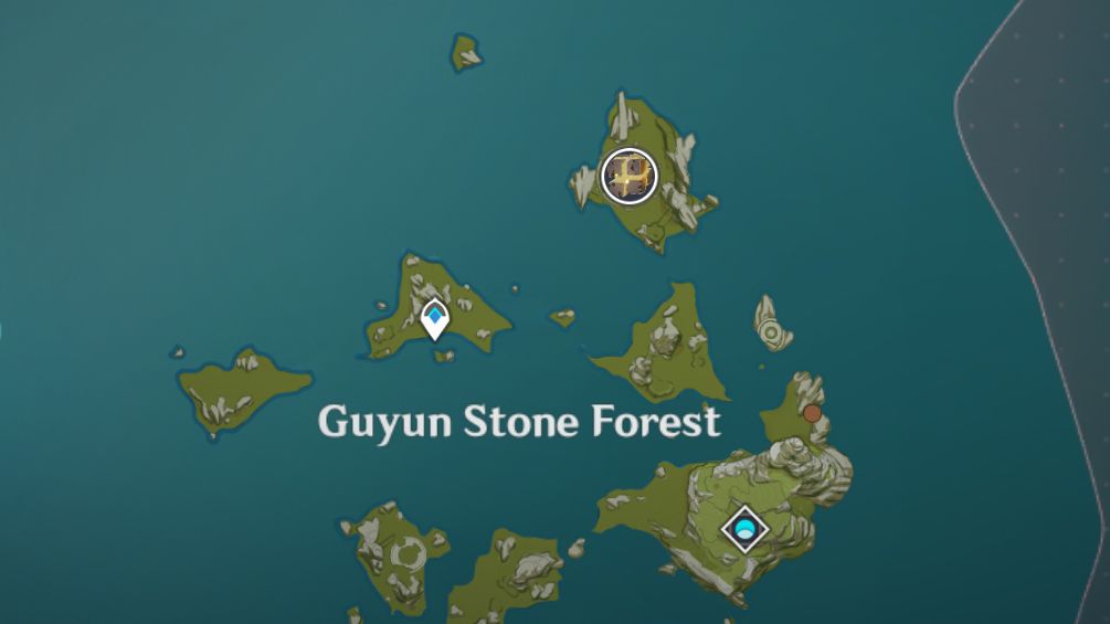 Geo Hypostasis location in Guyun Stone Forest