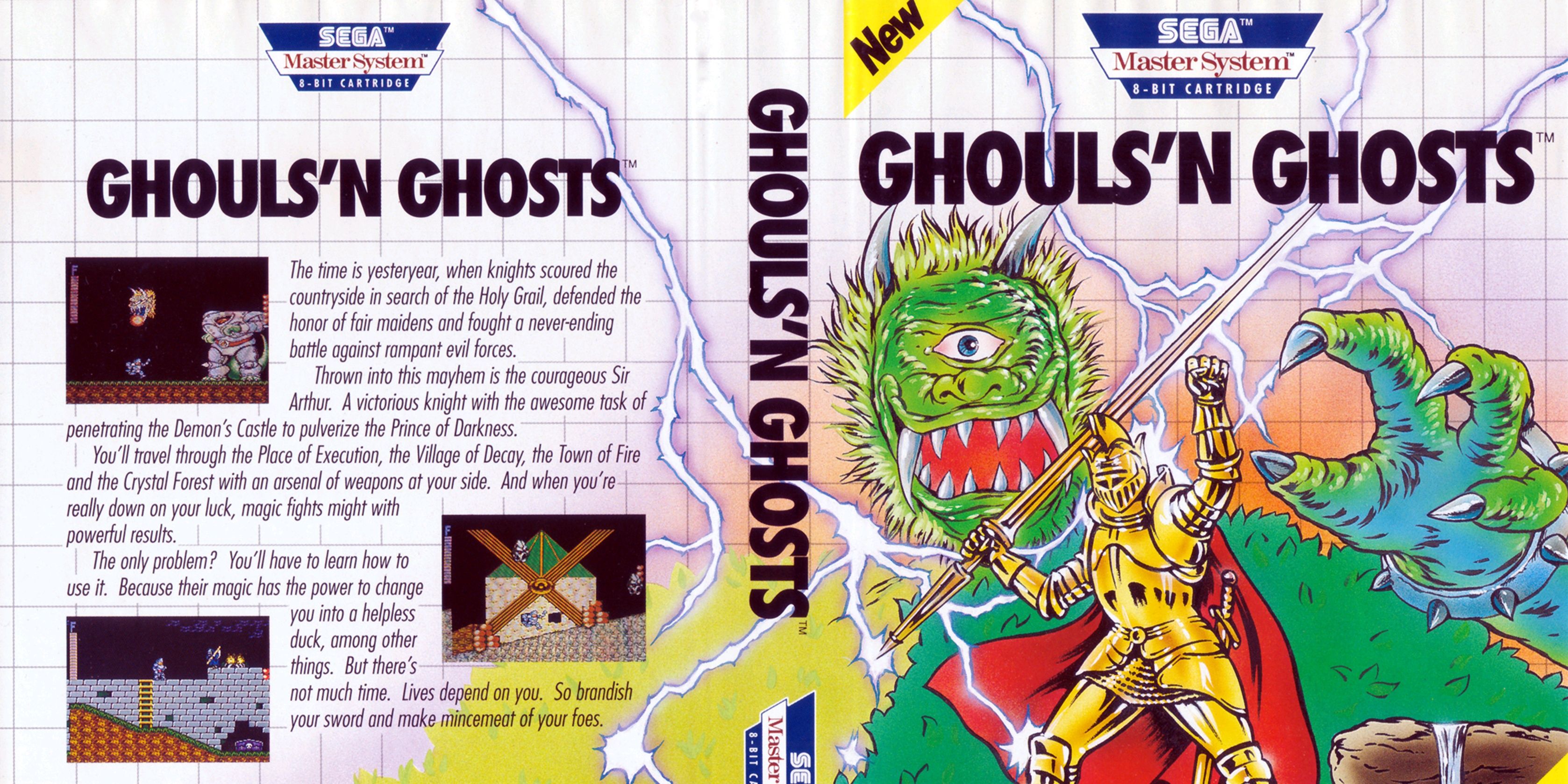 Jeu Vidéo GHOULS'N GHOSTS - Sega Master System - Cartouche Seule (loose)