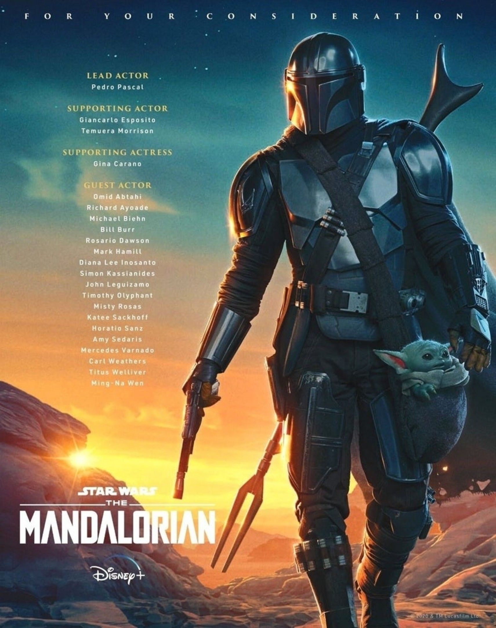 mandalorian emmys poster