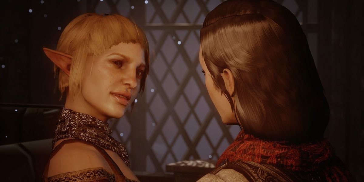 Inquisitor with Sera in her room.