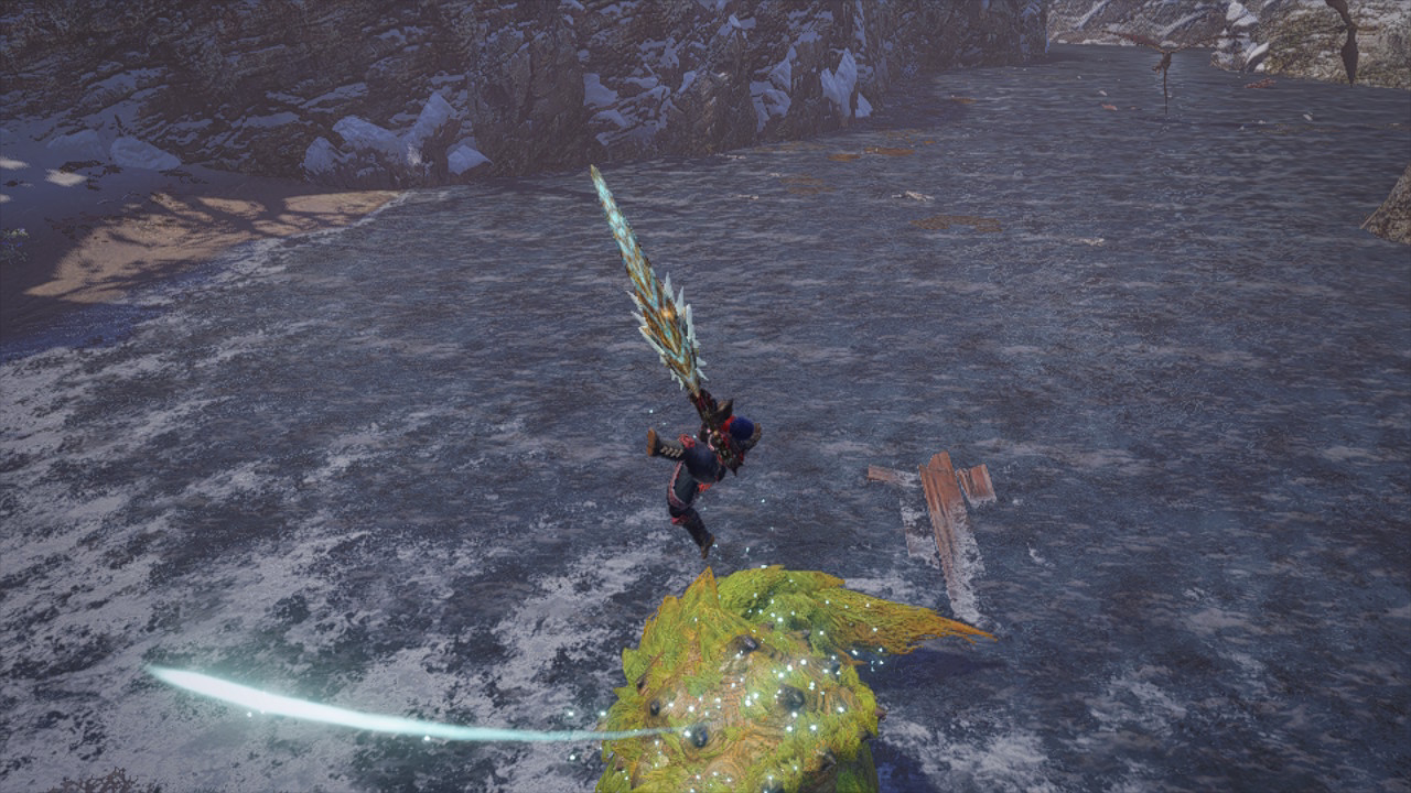 Switch Axe Soaring Wyvern Blade in air
