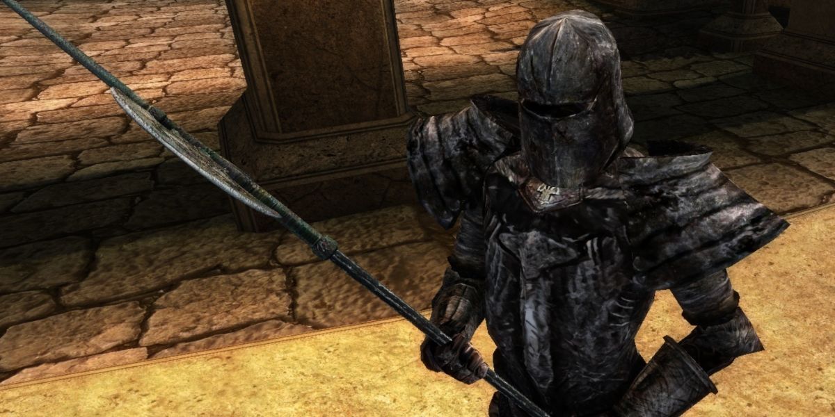 Morrowind Character Holding An Axe