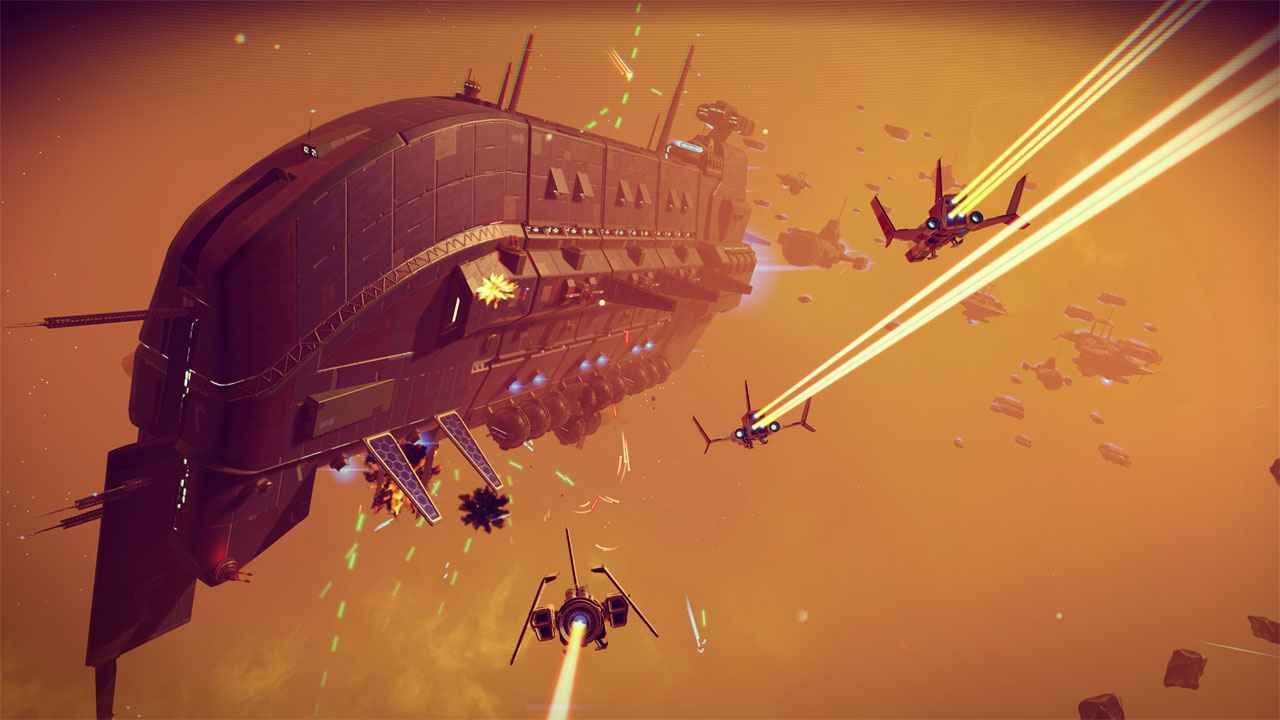 No Man's Sky freighter guide how to get space battle