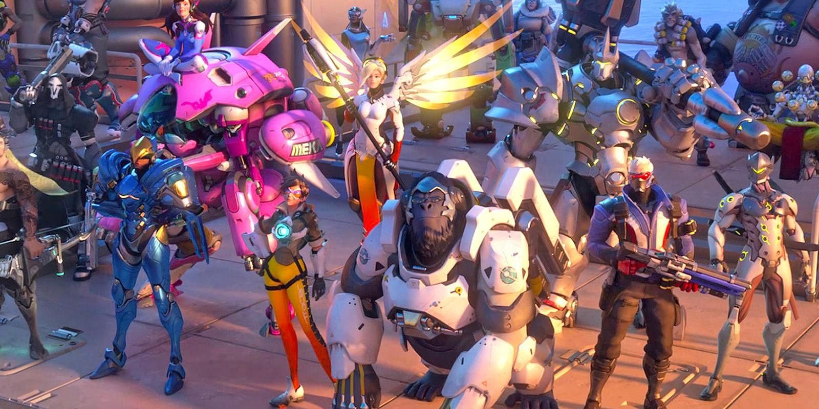 Group shot of the Overwatch cast