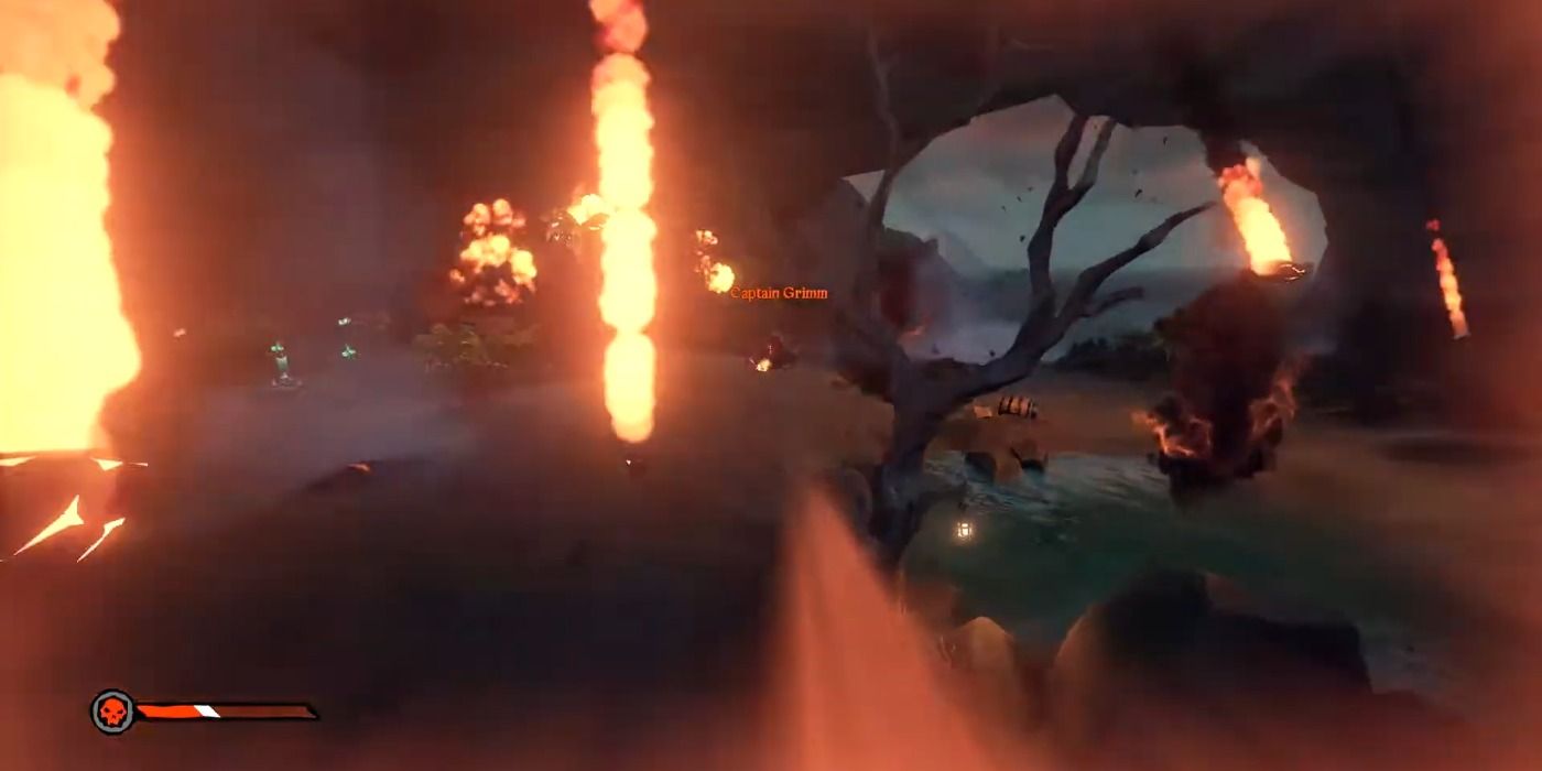 Volcanic Eruption in Sea of Thieves