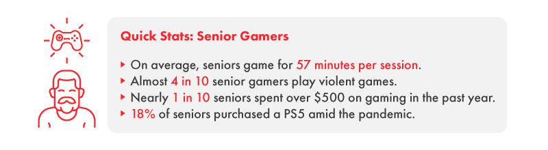 Senior Gamers Quick Stats