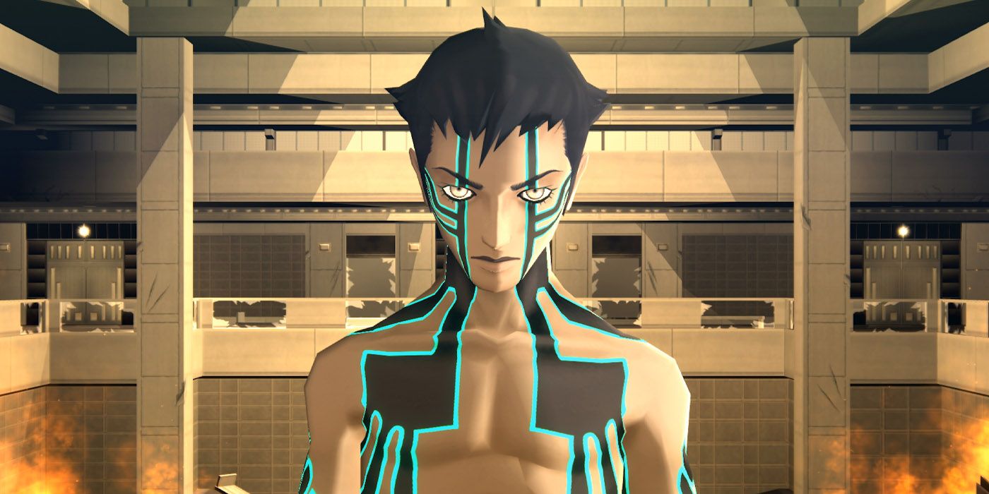 shin megami tensei 3 demi-fiend, building on fire