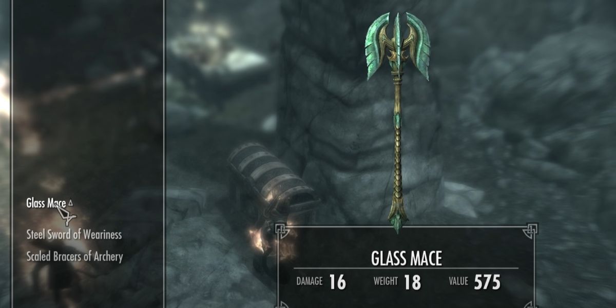 glass mace in skyrim