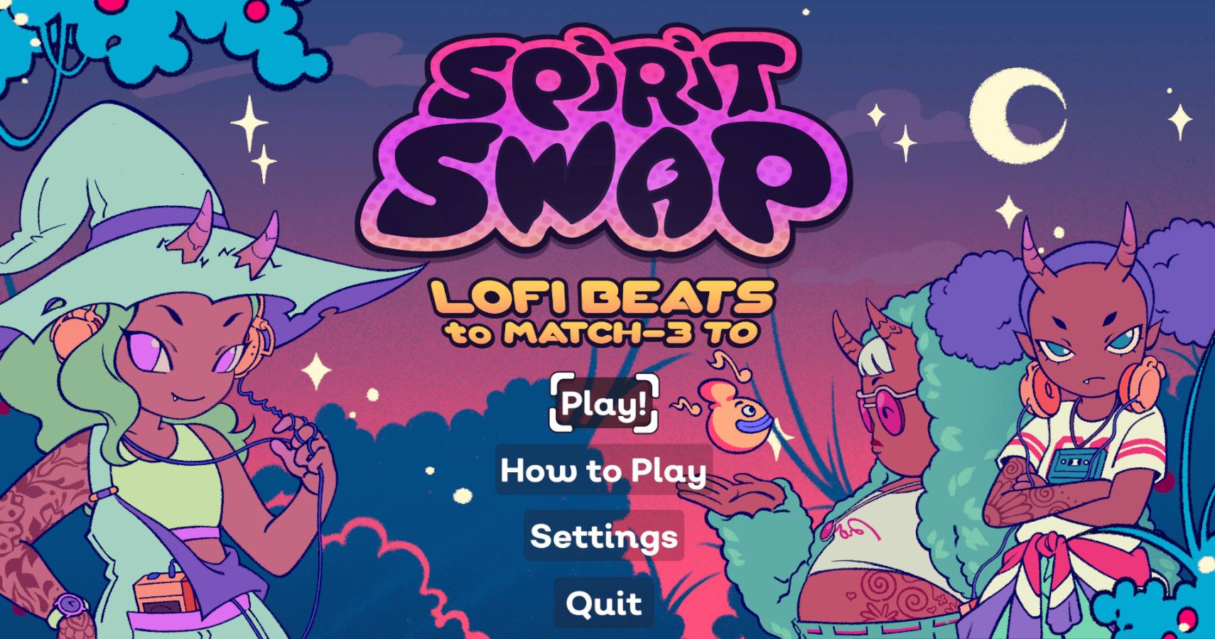 the title page from the spirit swap demo