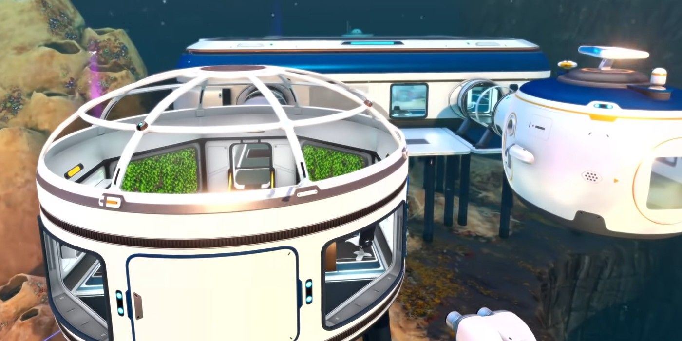 subnautica base built just below the water surface
