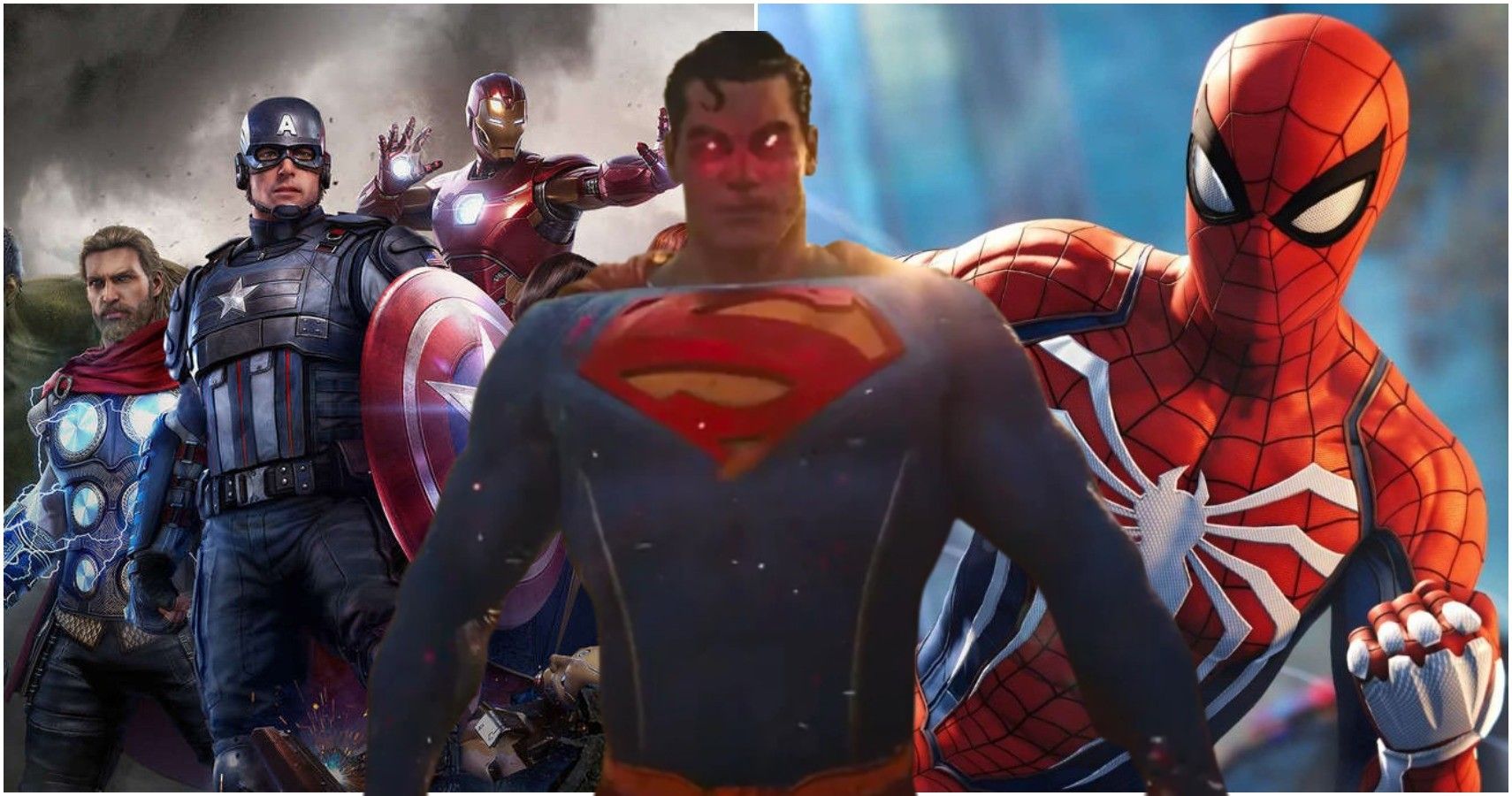 superman avengers spider-man