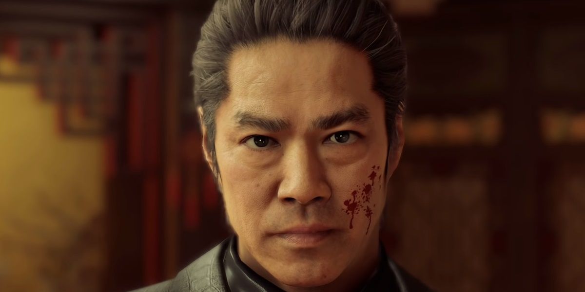 yakuza like a dragon sawashiro with blood on face