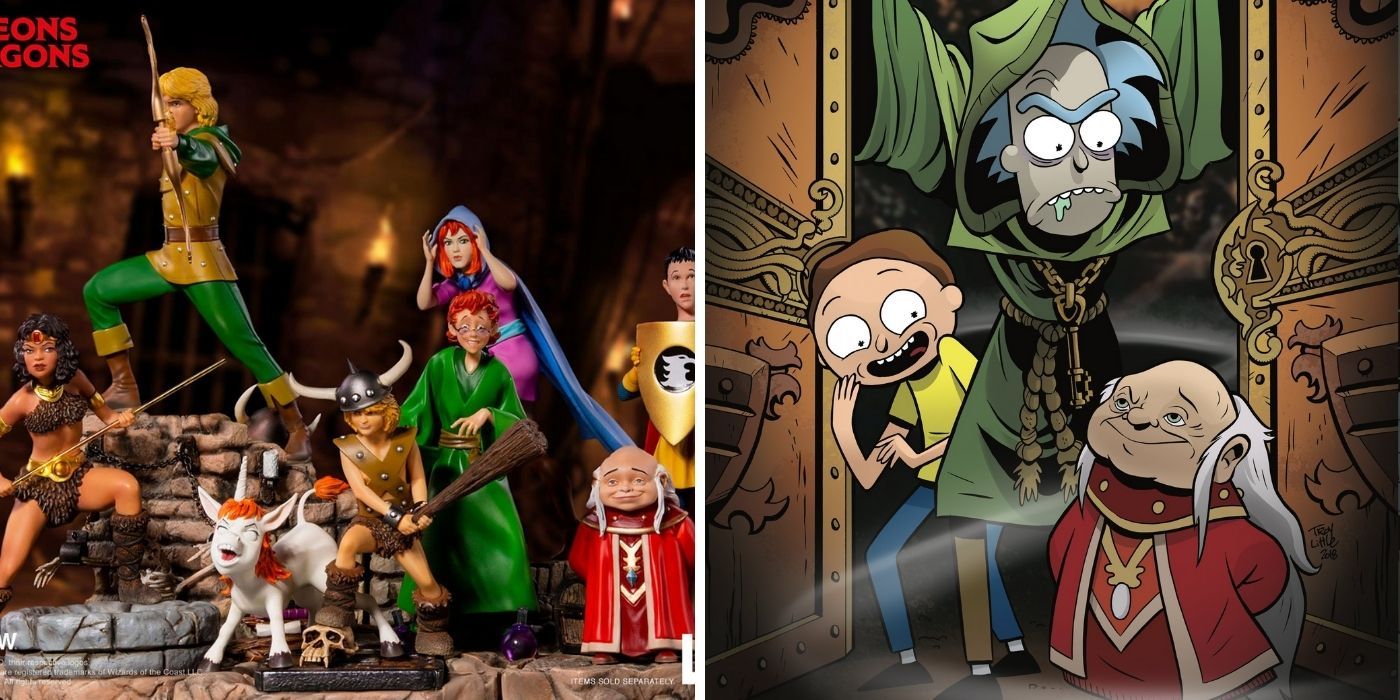 2019 Figures from Wizards of the Coast and Rick and Morty vs Dungeons and Dragons #3 Featuring the Dungeon Master