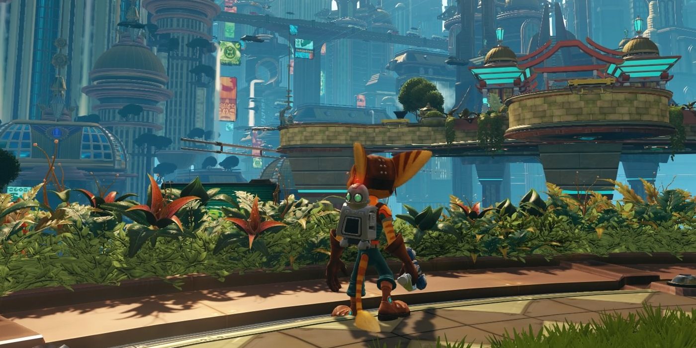Exploring the city from Ratchet And Clank 2016