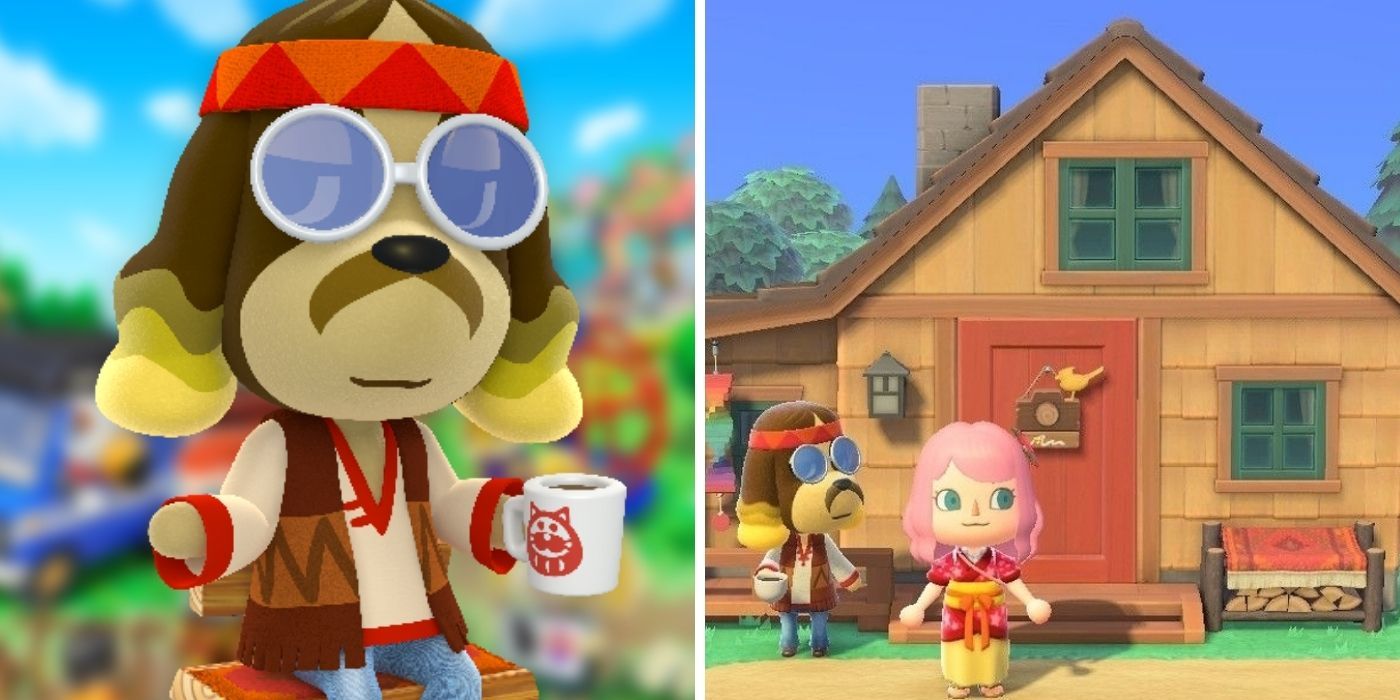 Animal Crossing New Horizons - Harvey promo image on left, Phototopia on right