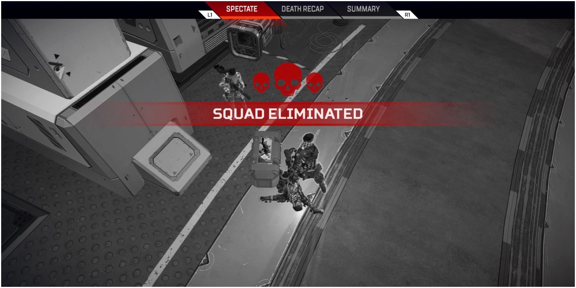 Apex Legends Squad Eliminated End Screen