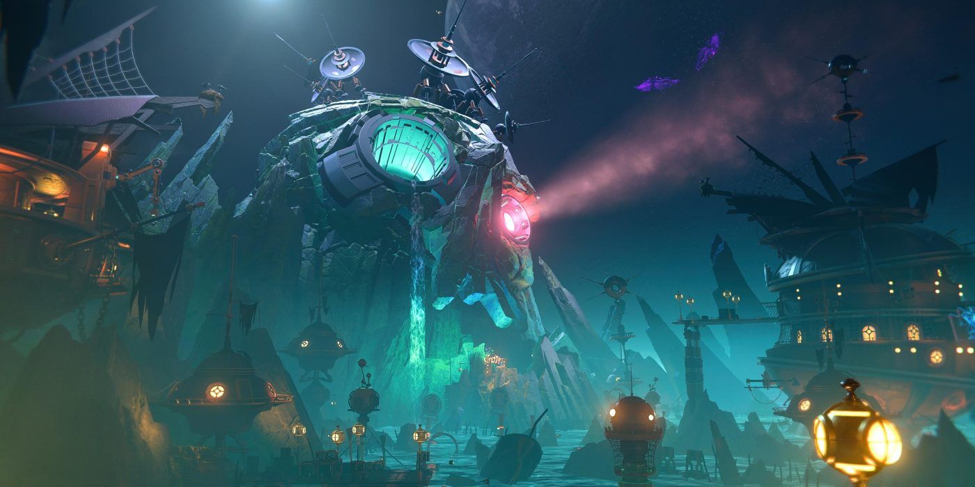 The Pirate Island located on the planet of Ardolis in Ratchet and Clank: Rift Apart