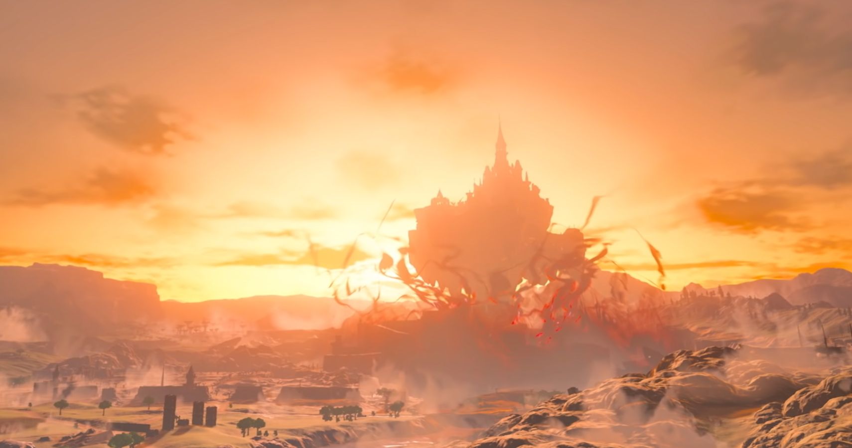 Hyrule Castle in BOTW2's new trailer